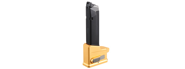 Lancer Tactical HPA AEG M4 Magazine Adaptor For AAP01 Airsoft Pistols - (Gold)