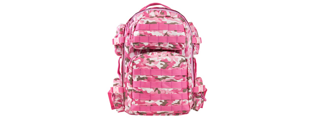 NcStar Tactical Combat Backpack - (Pink Camo)