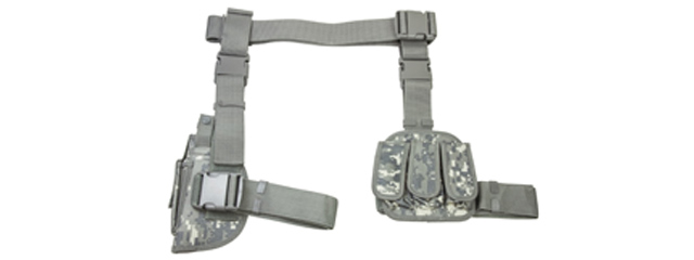 NcStar Vism Drop Leg Holster & Mag Pouch - (Digital Camo)