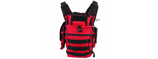 NcStar Vism First Responders Utility Bag - (Red w/ Black)