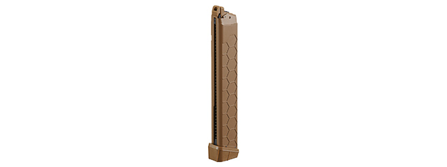 PH+ 50RD Magazine For Umarex Glock & G Series GBB Airsoft Pistols - (Brown)