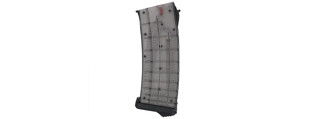 PTS Syndicate TPM-AK 155rd Magazine for AEG AK - (Translucent Black)