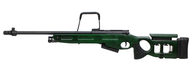 S&T SV-98 Spring Power Airsoft Rifle - (Real Wood/Green)