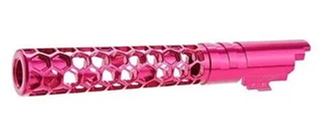 Dr. Black CNC Aluminum FAVOS Outer Barrel For TM Hi-CAPA 5.1 GBB Pistols - (Pink)