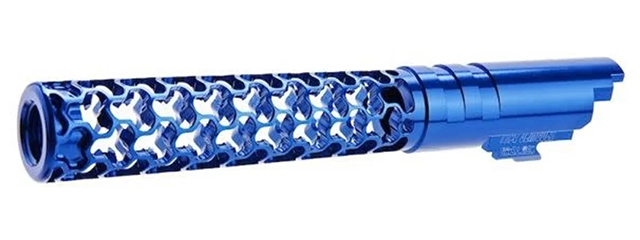 Dr. Black CNC Aluminum GEOM Outer Barrel For TM Hi-CAPA 5.1 GBB Pistols - (Blue)