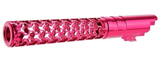 Dr. Black CNC Aluminum GEOM Outer Barrel For TM Hi-CAPA 5.1 GBB Pistols - (Pink)