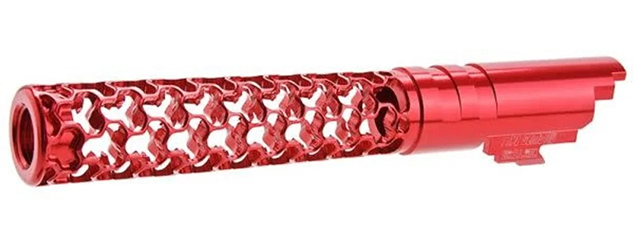 Dr. Black CNC Aluminum GEOM Outer Barrel For TM Hi-CAPA 5.1 GBB Pistols - (Red)