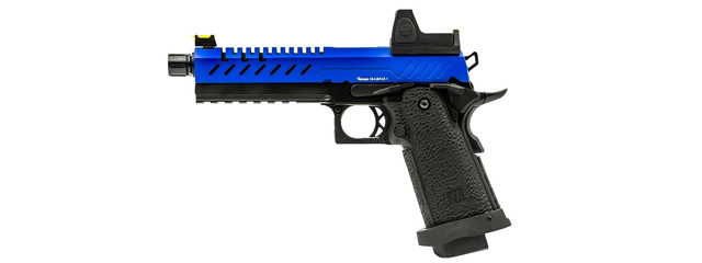 Vorsk Hi-Capa 5.1 GBB Pistol w/ Red Dot Sight - (Blue/Black)