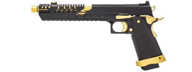 Vorsk Hi-Capa 7.0 Titan GBB Pistol - (Black/Gold)