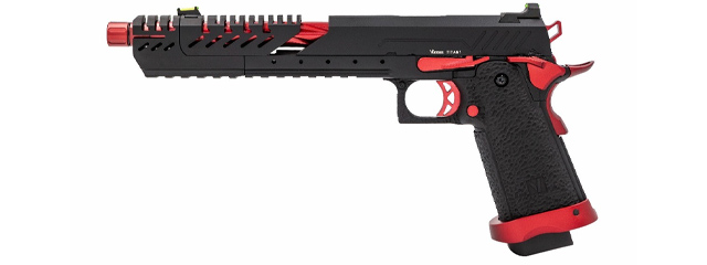 Vorsk Hi-Capa 7.0 Titan GBB Pistol - (Black/Red)