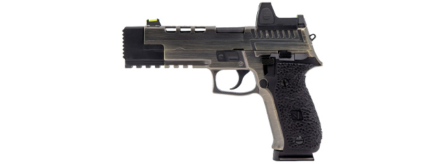 Vorsk Hi-Capa VP26X GBB Pistol w/ Red Dot Sight - (Brushed Aluminium)