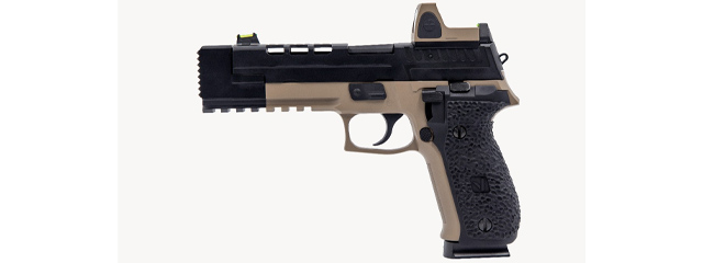 Vorsk Hi-Capa VP26X GBB Pistol w/ Red Dot Sight - (Black/Tan)