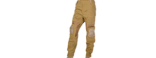 AC-241LG TACTICAL COMBAT UNIFORM BDU PANTS W/ KNEEPADS (COYOTE BROWN) - LARGE