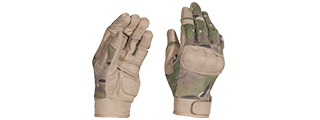 AC-813S TACTICAL HARD KNUCKLE GLOVES (COLOR: CAMO) SIZE: SMALL