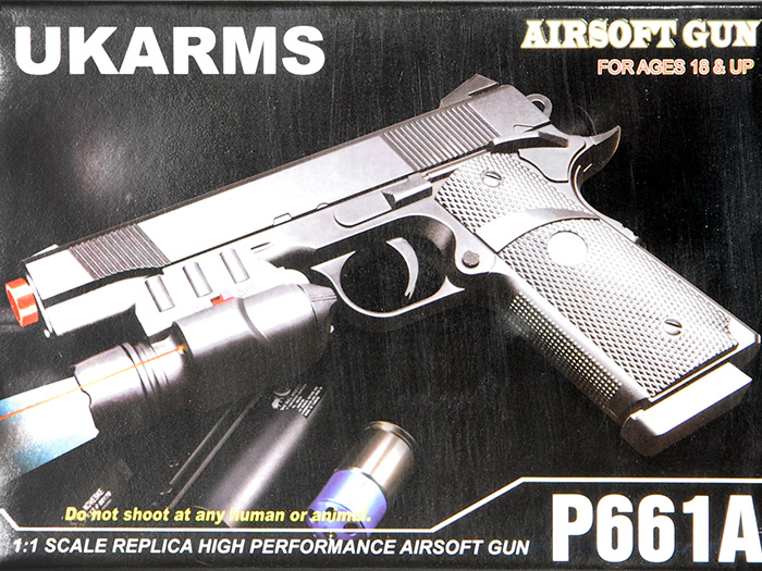 UKARMS P661A Spring Pistol w/ Laser and Flashlight