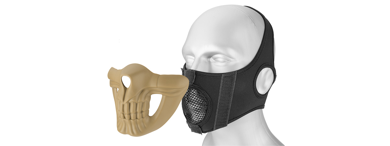 Lower Skull Mask Face Protection (TAN)