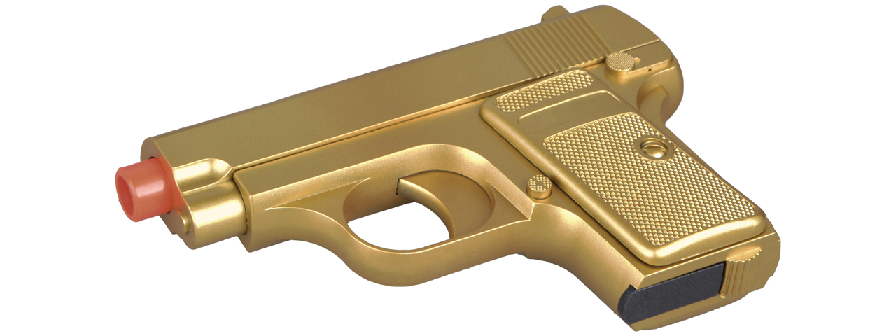 Omega Dual Spring Powered Airsoft Pistols (Color: Black & Gold)