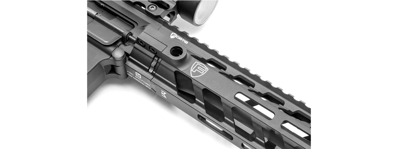 PTS Fortis Rev II 12" M-LOK Free Float Rail System (Color: Black)