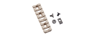 Atlas Custom Works B-2U 7 Slot Rail Section for Modular Handguard Systems (Color: Desert Tan)