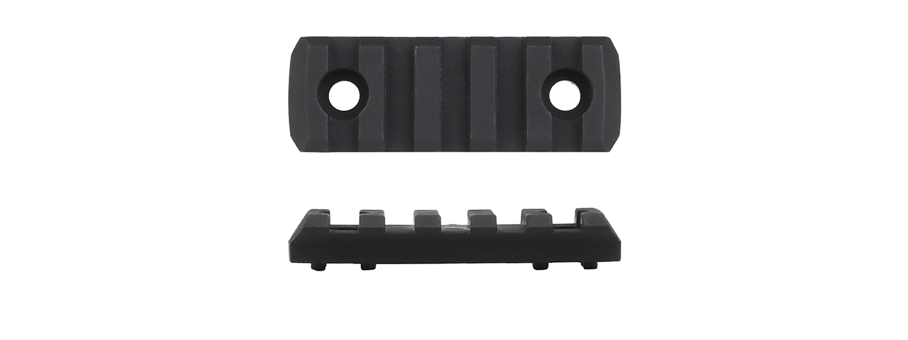 MK Helmet 5 Section Rail Mounts (Color: Black)