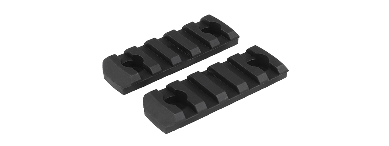 MK Helmet 5 Section Rail Mounts (Color: Black)