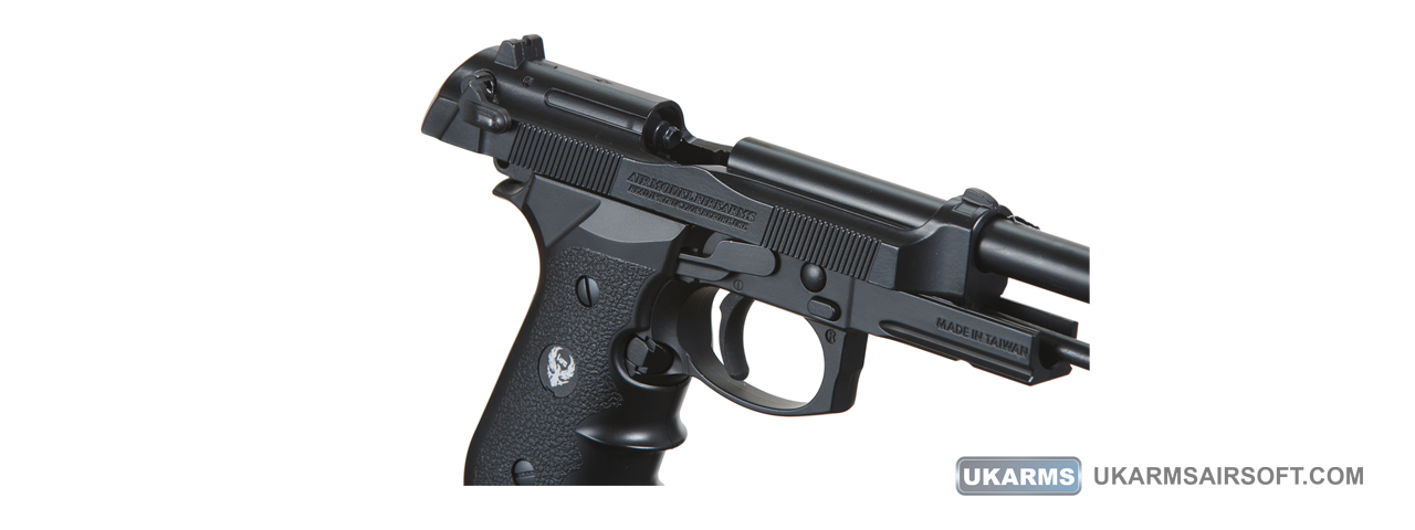 HFC Metal M190 Co2 Gas Blowback Airsoft Pistol with Compensator (Color: Black)