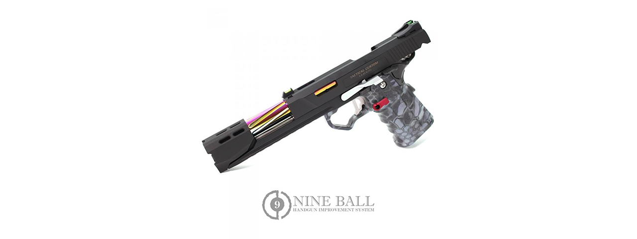 Laylax Aluminum Hi-Capa 5.1 Fluted Outer Barrel (Color: Heat Gradation)