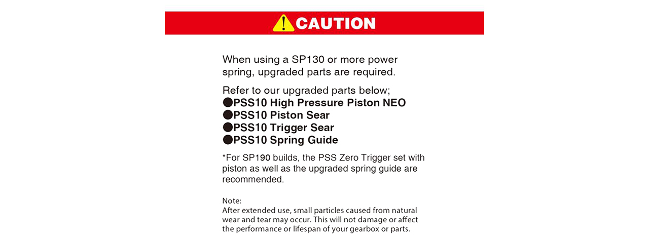 Laylax PSS10 Color Coded Spring Series for Snipers (190SP Crimson)