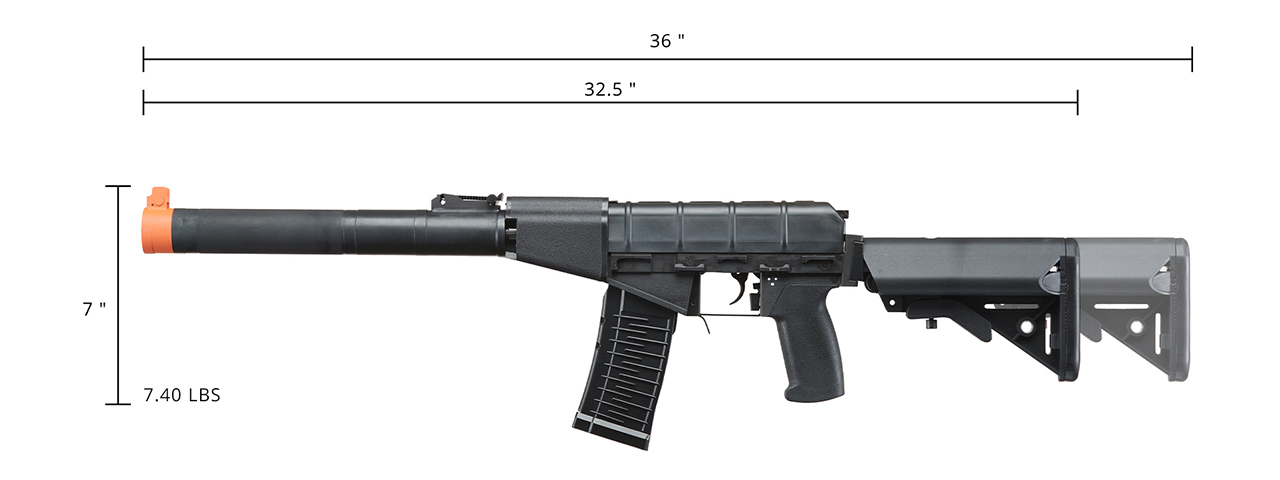 LCT Airsoft MRK-VAL Airsoft AEG Rifle w/ Adjustable Crane Stock