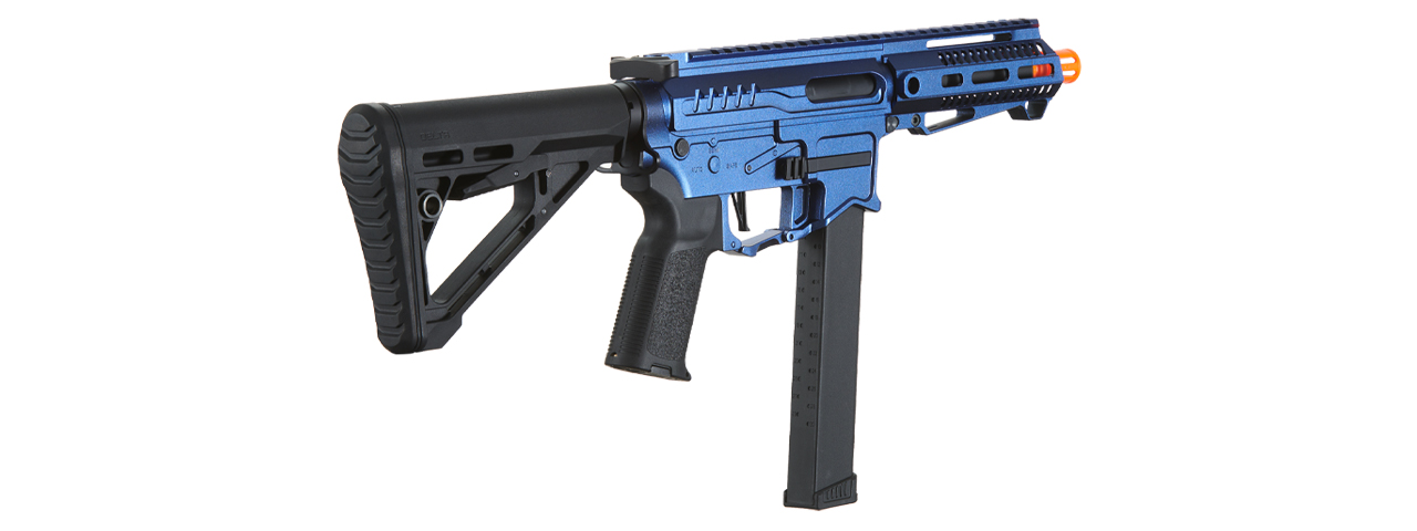 Zion Arms R&D Precision Licensed PW9 Mod 1 Airsoft Rifle with Delta Stock (Cerakote Color: Cobalt Blue)