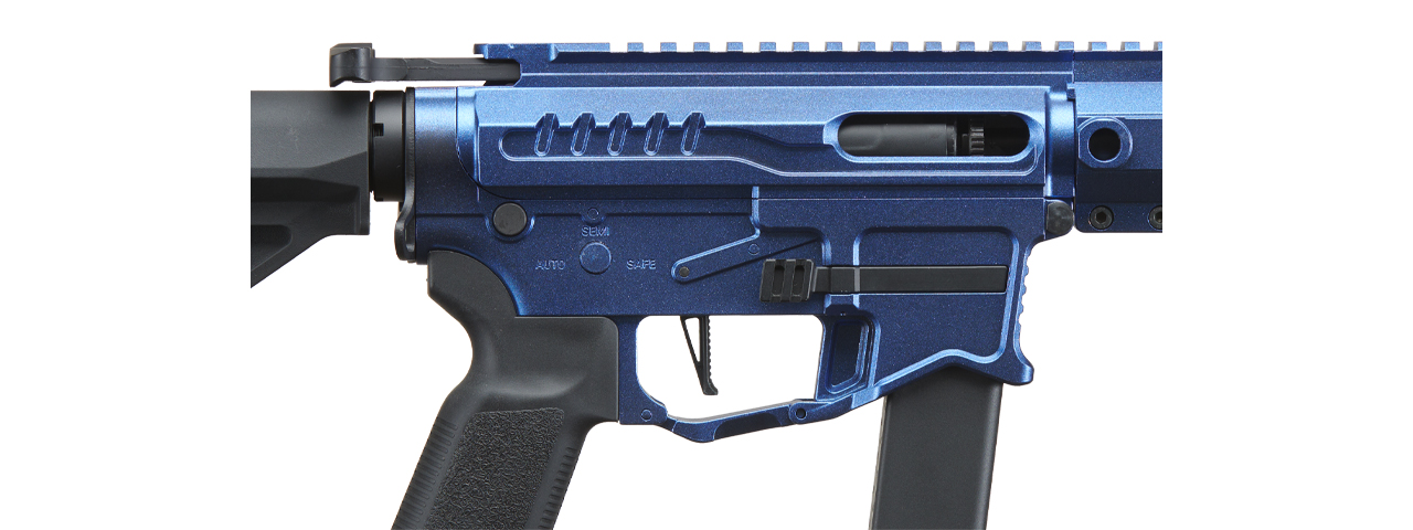 Zion Arms R&D Precision Licensed PW9 Mod 1 Airsoft Rifle with Delta Stock (Cerakote Color: Cobalt Blue)