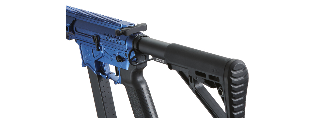 Zion Arms R&D Precision Licensed PW9 Mod 1 Airsoft Rifle with Delta Stock (Cerakote Color: Cobalt Blue)