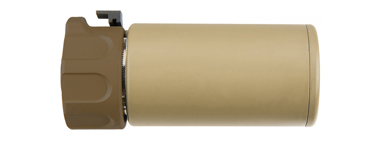 ATLAS CUSTOM WORKS FULL METAL SOCOM QD BARREL EXTENSION W/ FLASH HIDER [MINI] (TAN)