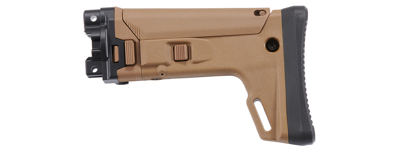 Atlas Custom Works ACR Style Retractable Stock for VFC MP5K GBB Rifle - (Tan)