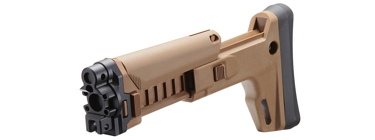 Atlas Custom Works ACR Style Retractable Stock for VFC MP5K GBB Rifle - (Tan)