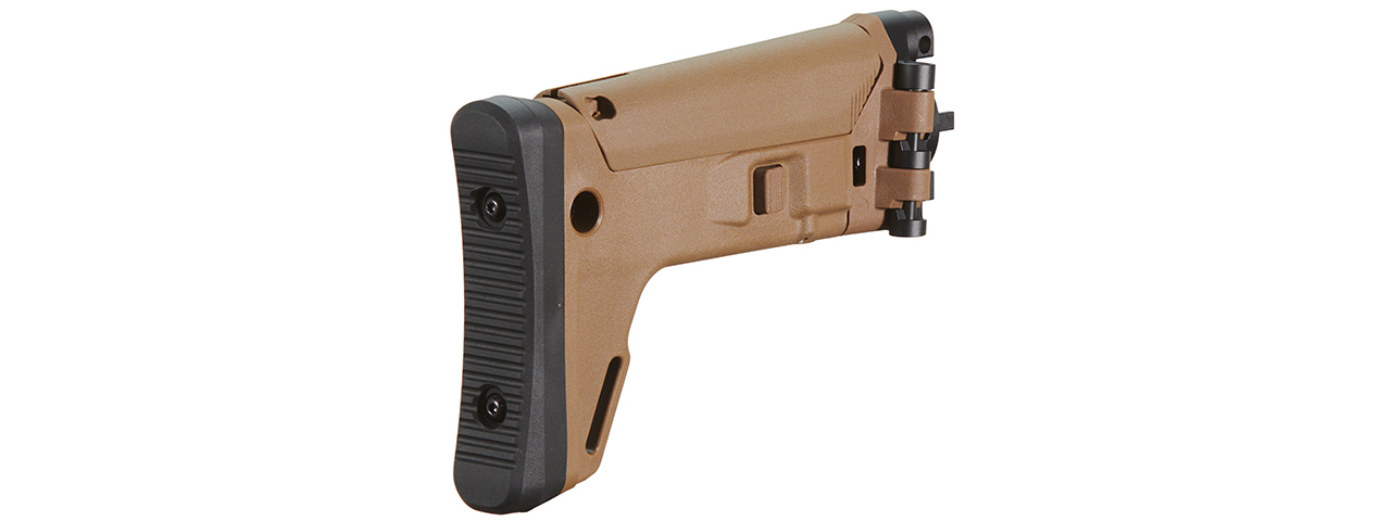 Atlas Custom Works ACR Style Retractable Stock For CYMA MP5K Airsoft Series - (Tan)