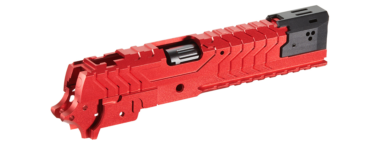 Atlas Custom Works CNC Aluminum Matrix Kit for Marui Hi-Capa GBB Airsoft Pistols - (Red/Black)