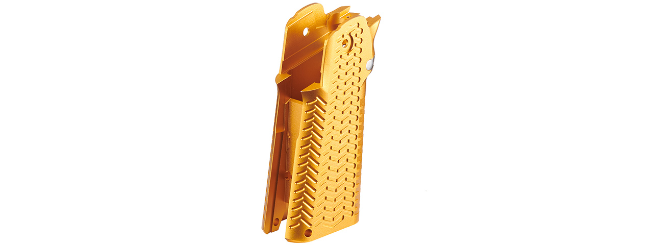 Atlas Custom Works CNC Aluminum Type 5 Grip for TM Marui Hi-Capa GBB Airsoft Pistols - (Gold)