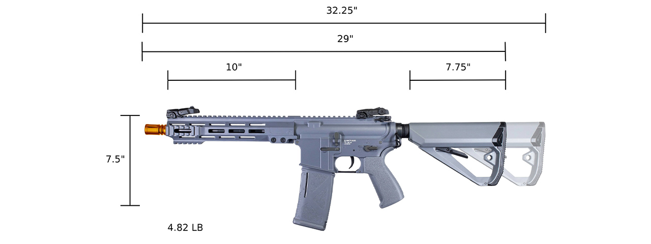 Arcturus LWT MK-I CQB 10" AEG SPORT Starter Pack - (Gray)