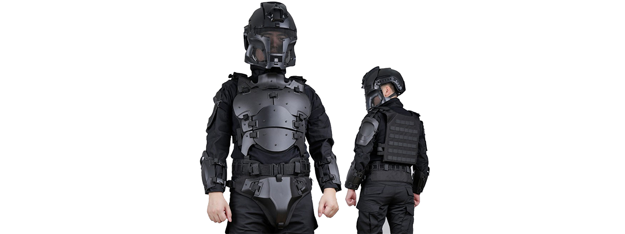 Full Tactical WST Body Armor Suit - (Black)