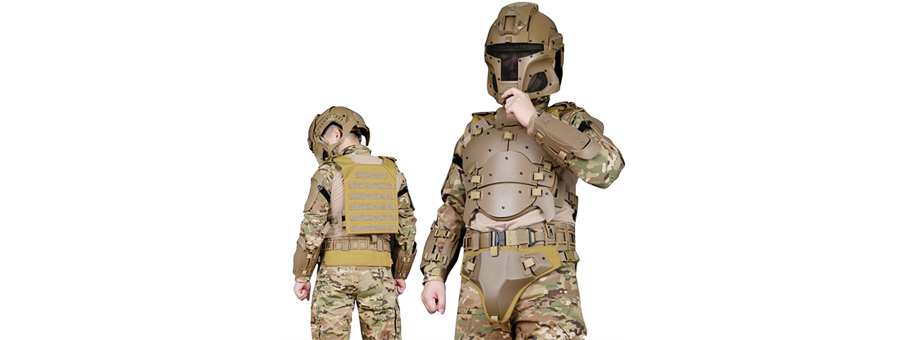 Full Tactical WST Body Armor Suit - (Tan)