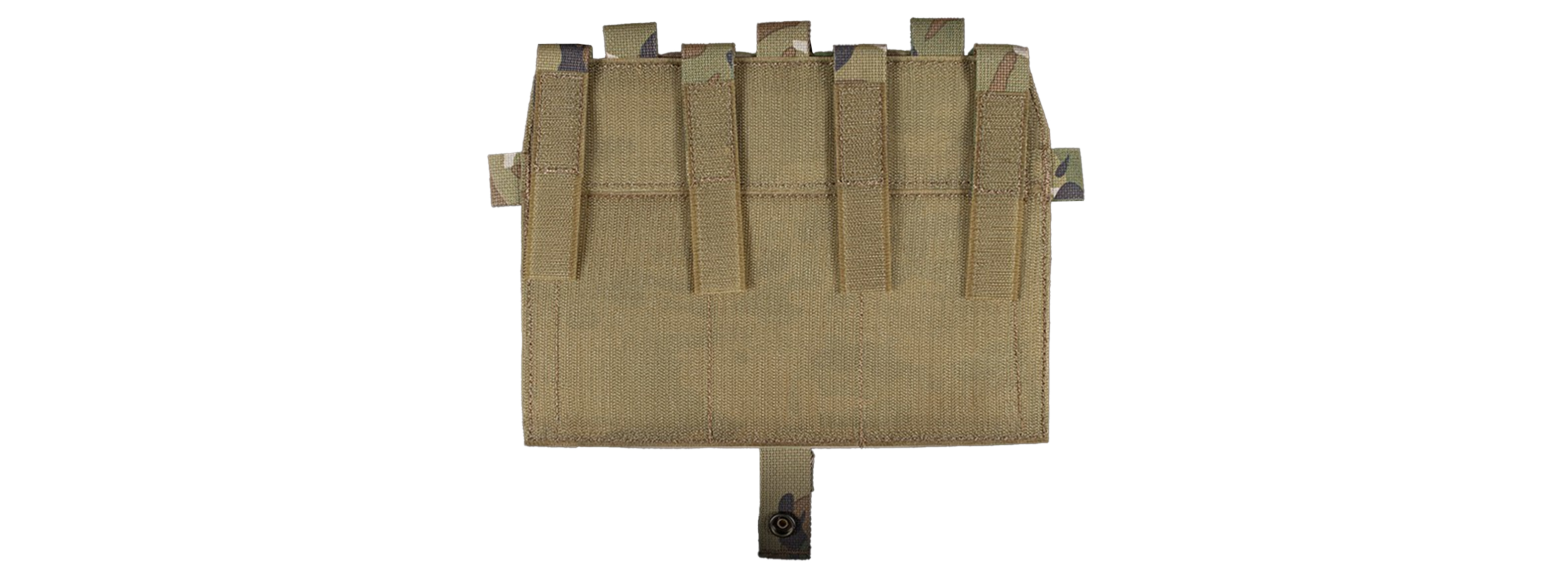 Tactical M4 Flapped Triple Magazine Pouch - (Camo)