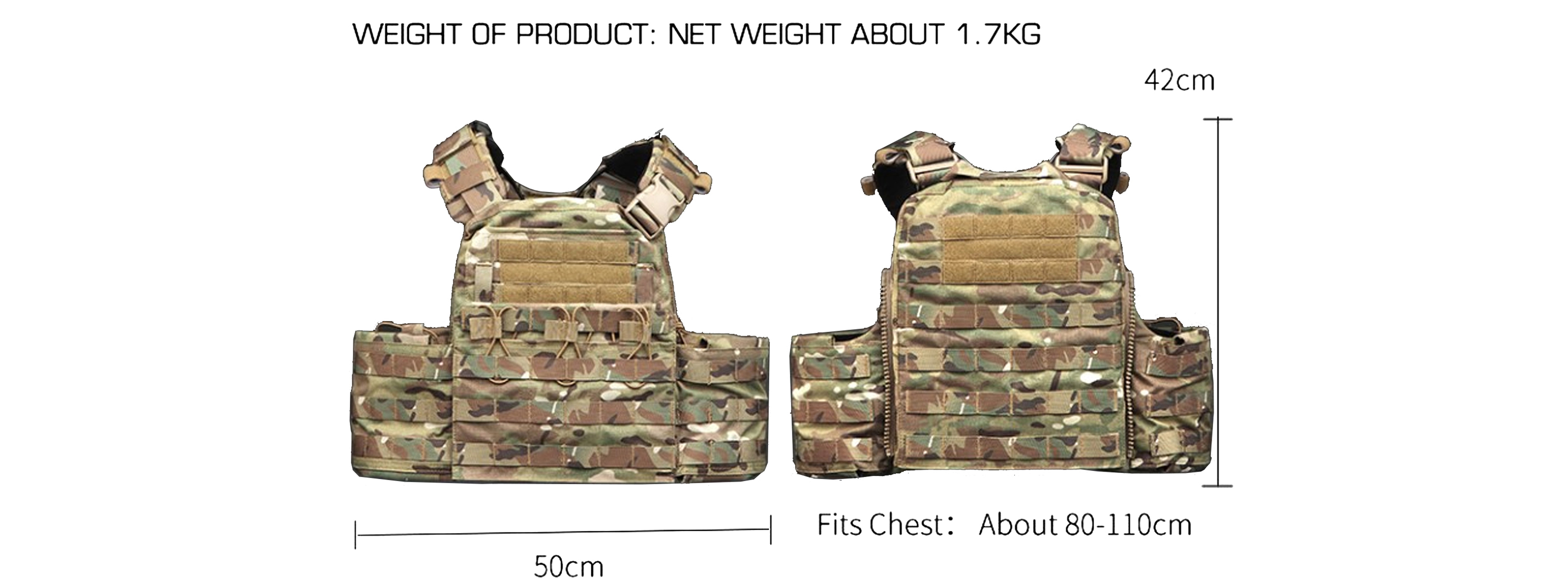 CPC Expandable Tactical Vest - (Camo)