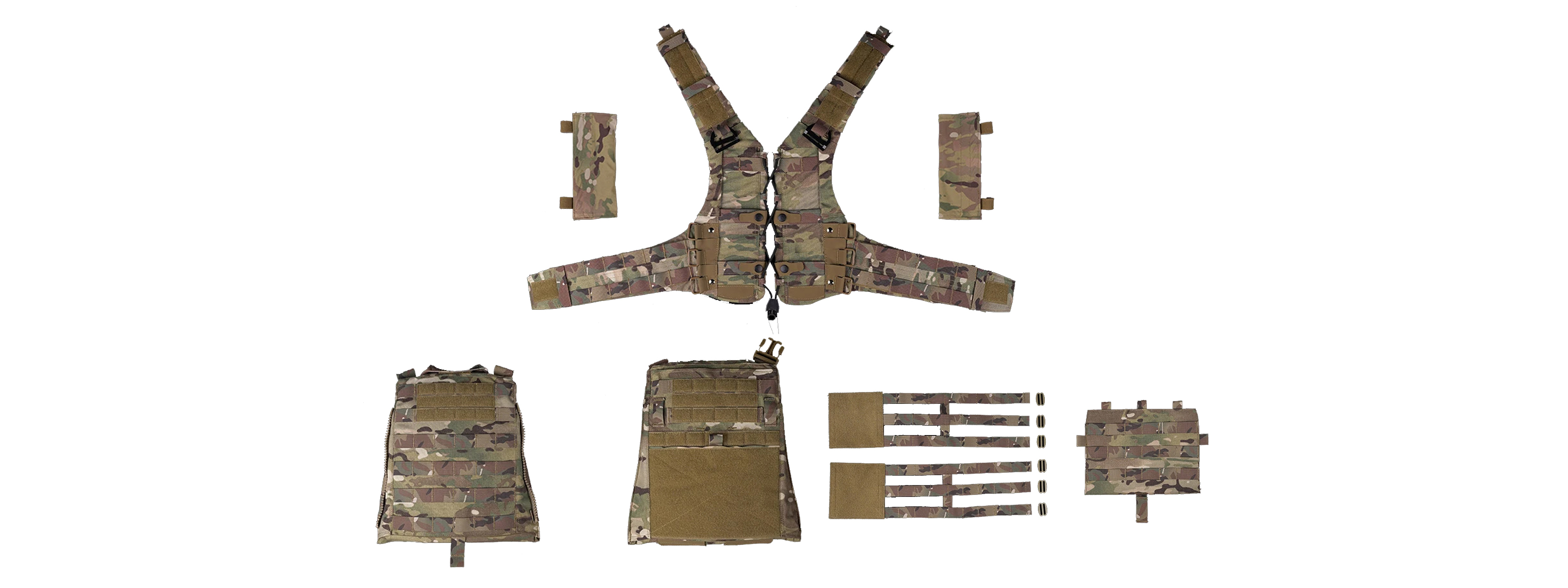 Multi Functional Molle Tactical Vest - (Camo)