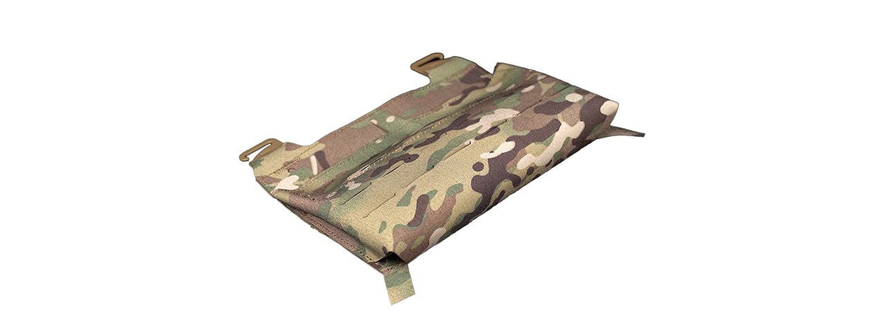 Tactical Vest Front Plate With Built In Magazine Pouch - (Camo)