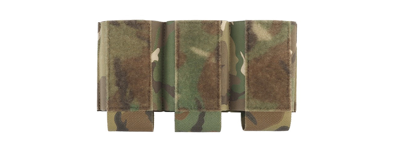 Triple 5.56 Magazine Pouch Attachment For Tactical Vests - (Camo)