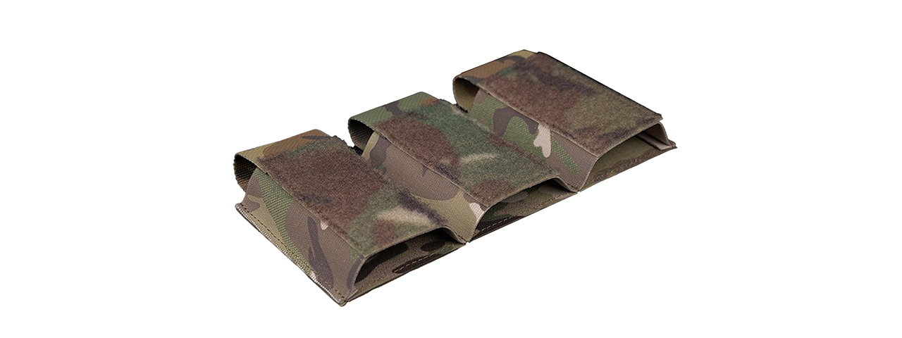 Triple 5.56 Magazine Pouch Attachment For Tactical Vests - (Camo)