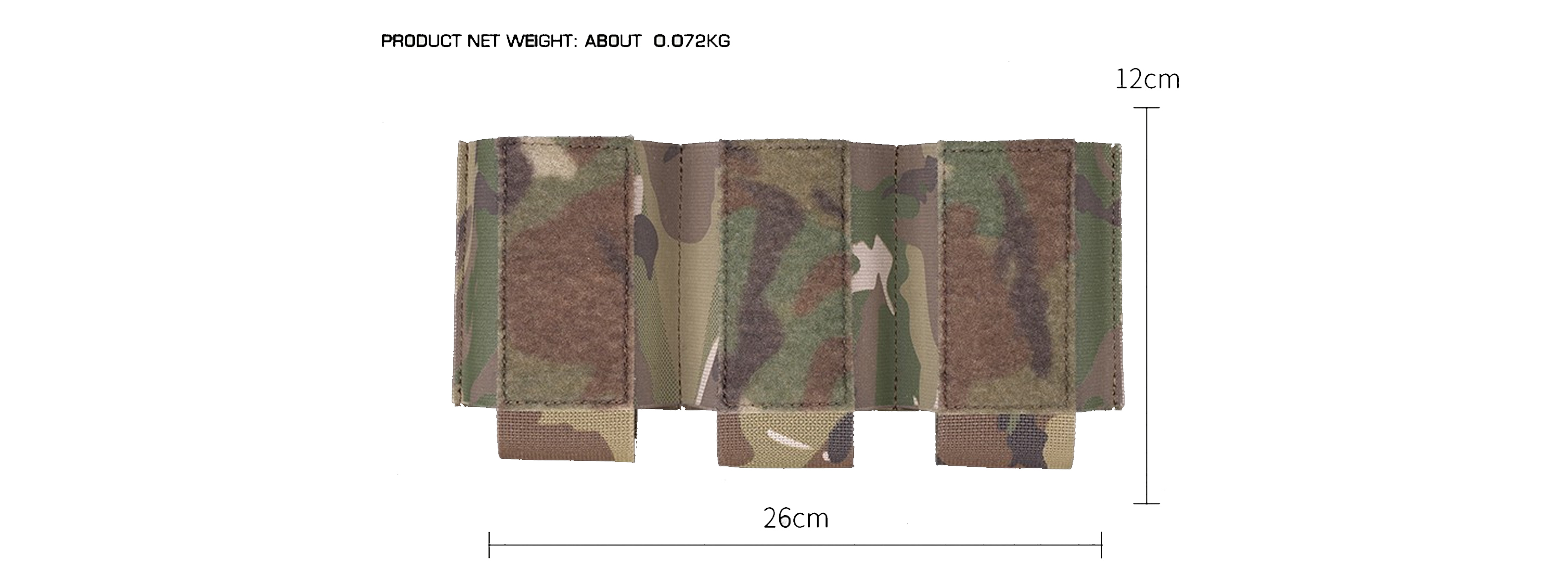 Triple 7.62 Magazine Pouch Insert - (Camo)