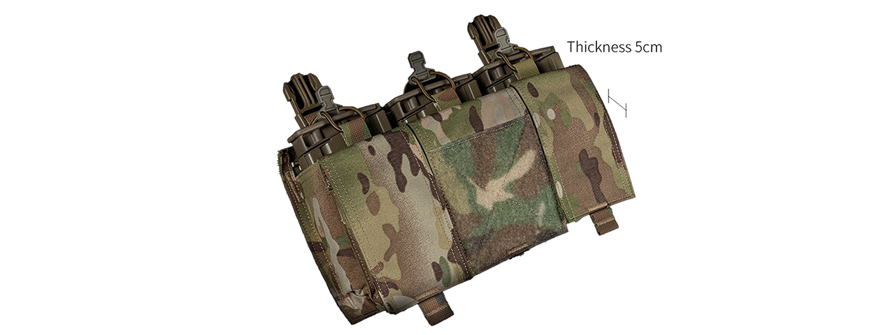 Multifunctional Quad Quick Panel Expansion Conversion Module For Tactical Vest - (Camo)