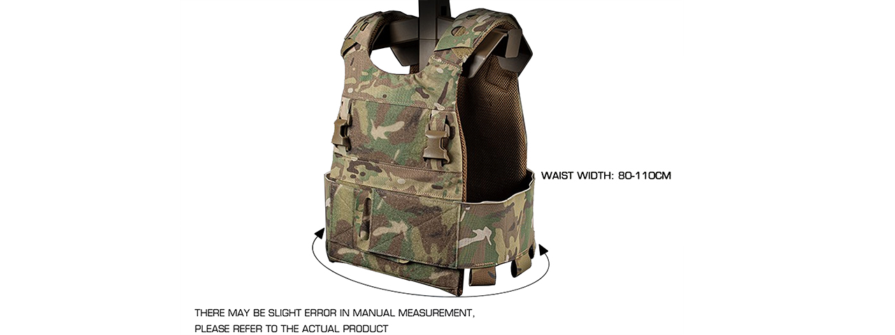 Minimalistic Multi-Mission Plate Carrier Vest - (Camo)